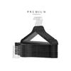 A Plus Boxed Wooden Look Hanger 12 Pieces Black Silver Clothes Hanger Trousers Shirt Hanger