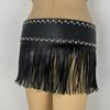 Punk Style Skirt Decoration Spicy Girl Pu Tassel Waistbands Simple Rrivet Belt  Daily