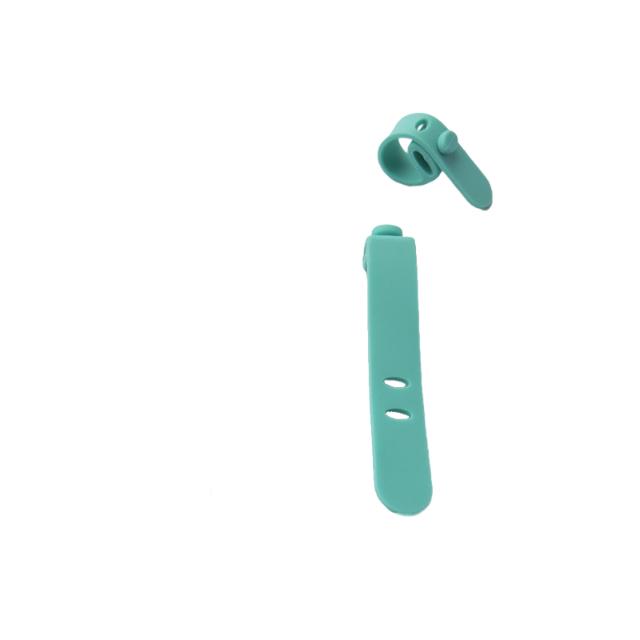 

Generic Two Hole Silicone Cable Ties Portable Anti Lost Soft Cable Clips For Phone Cables Earphone Cables Travel Cable Organizer