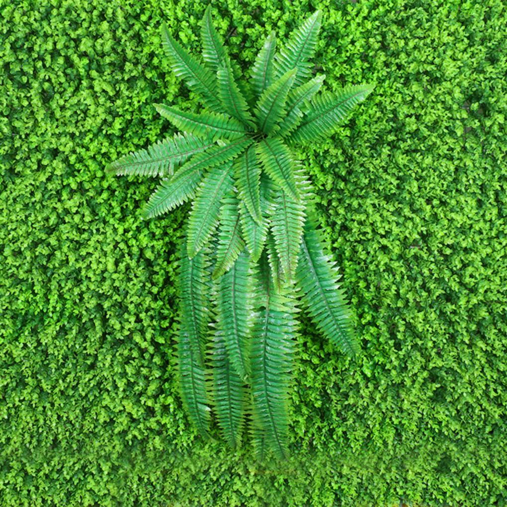 Artificial Plants Wall Decoration Outdoor Hanging Plastic Faux Green Leaf Background Wedding Decor