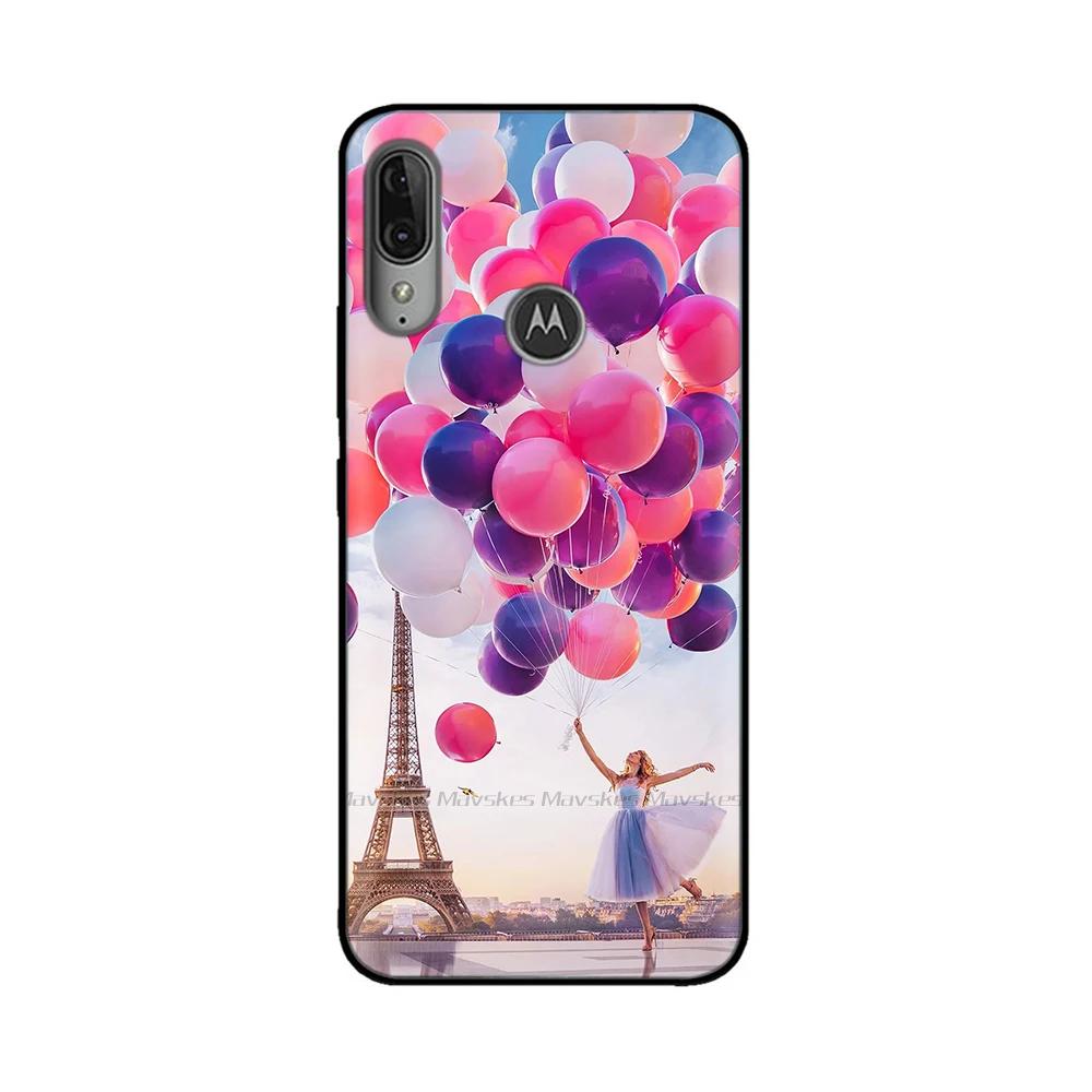 For Moto E6 Plus Case Soft Black Silicone Phone Back Cover For Motorola Moto E6 Play E6s 2020 MotoE6 Plus Case Cover Coque Funda