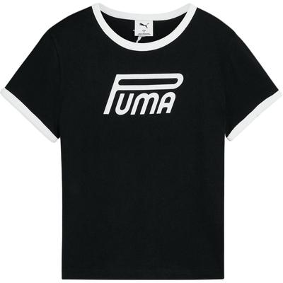 Puma Rosefuture Baby Tee Round Neck Slim Fit Short Sleeve T-Shirt Women Tops 634053-01