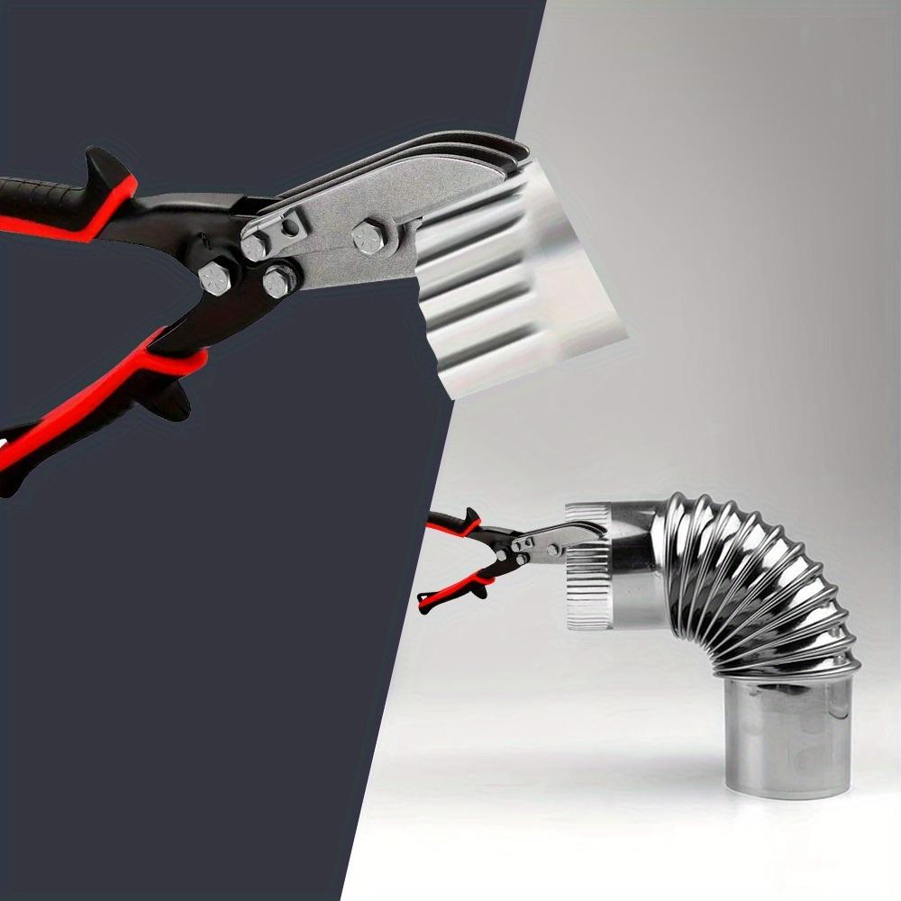 5 Blade Sheet Metal Crimper Tools-Hand Crimper Pipe Swaging 24-28 Gauge Prevents Clogging/Swelling for Downspouts/Ductworks/HVAC