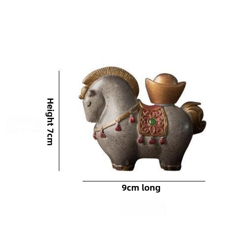 Color change immediately rich tea pet ornament Chinese style lucky Tangma coffee table raise accessories boutique tea pet