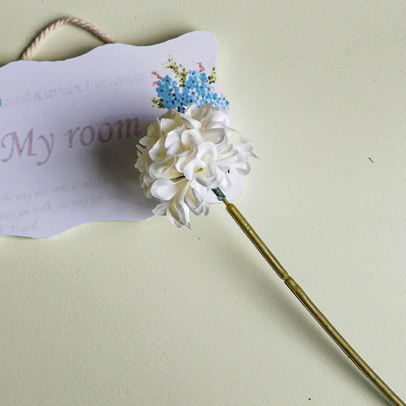Persimmon Hydrangea Simulation Flower Small Hydrangea Simulation Bouquet Dandelion Flower Fake Flower Interior Decoration Home Decoration Flower
