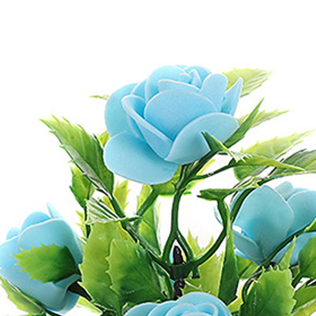 Simulated Potted Plants Artificial Bonsai 5 Foam Flowers Landscapes Indoor Decor