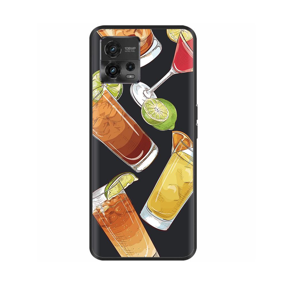 For Motorola Moto G72 Case G 72 Soft Black Painted Silicone Bumper Back Cover For Motorola Moto G72 Case 6.55" Coque Fundas Capa