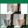 Elegant Summer Tote Bag For Women Featuring Crossstitch Details And Inner Phone Pocket