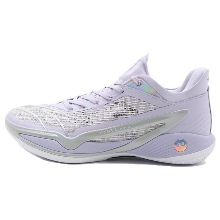 

new Anta Frivolous Series 4 Slip Resistant Cushioning Wear Resistant Low Top Basketball Shoes Men s Purple Yellow White 46