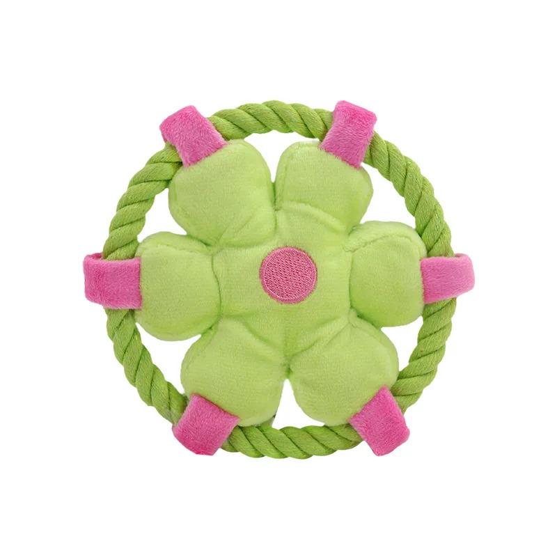 Durable Rope Fetch Dog Toy for Interactive Training and Teeth Cleaning Chew Toy Long Lasting Molar Dental Care Boredom