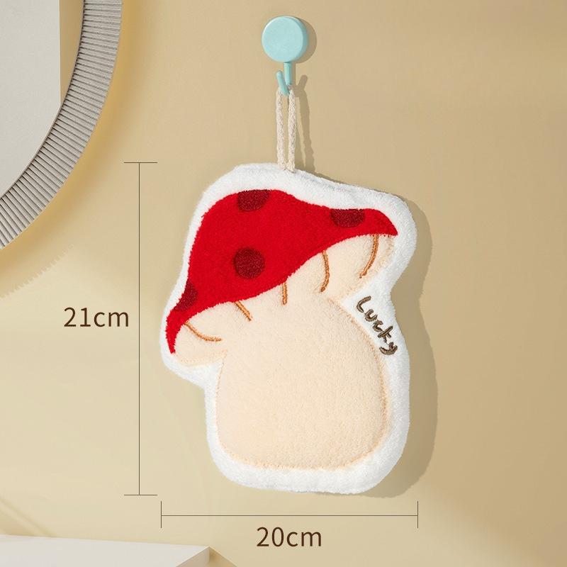 Cute Christmas Tree Hand Towel Thickened Hanging Design Handkerchief Towel Kitchen Rag Small Square Towel 26x19cm Rag