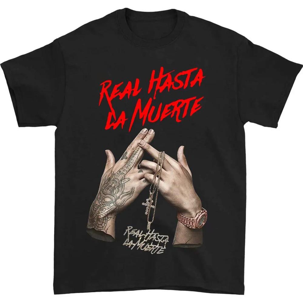 Rare Anuel AA Real Hasta La Muerte T-Shirt Unisex T-Shirt M