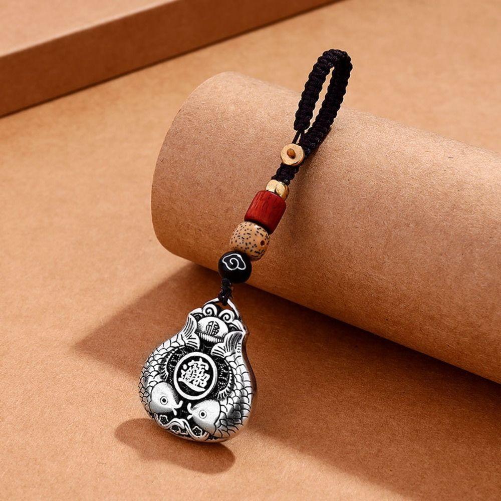 Copper Car Keychain Craftsmanship Car Accessories Personalized Lucky Bag Keychain  Gift
