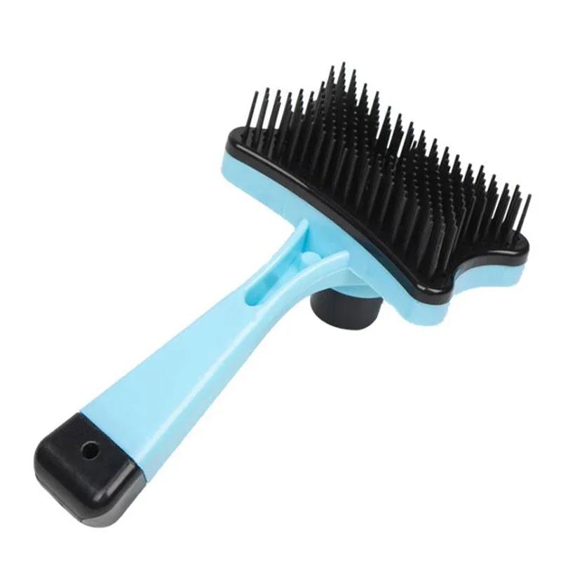 Dog Brush Cat Grooming Brush Self Cleaning Static Free Massage Comb Stable Thicker Bristles Pet Supplies