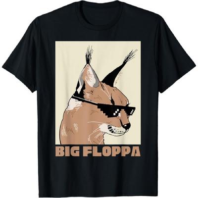 Big Floppa Caracal Cat Meme Funny Memes Internet Memes Gen-Z T-Shirt for Men Women Kids