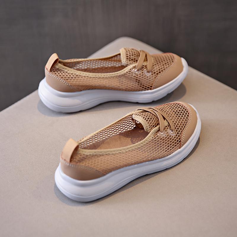 Summer New Mesh Womens Casual Shoes Durable Lightweight and Stable Sports Shoes Breathable and Supportive Soft Walking Shoes