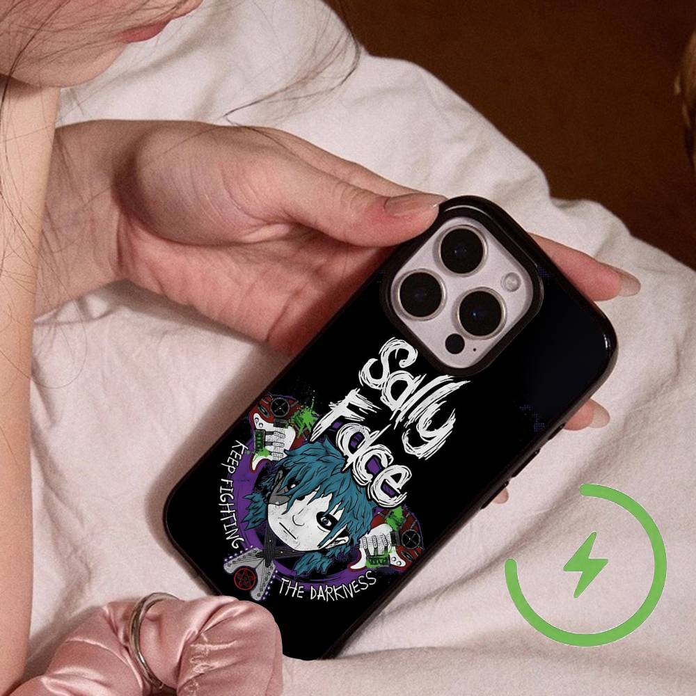 

Fashion S-Sally Face Thriller Game For Magsafe Wireless Charge Case For IPhone 17 16 15 14 13 12 11 15 Pro Max Magnetic Cover iPhone 12 pro