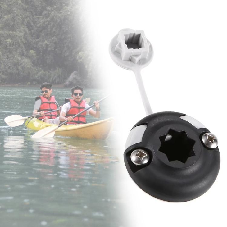Boats Railing Mounting Base Canoes Kayak Star Mount Base Inflatable Boats Sea Fishing Rod Holder Mount Base Easy to Install