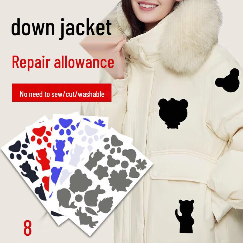 Självhäftande tyglappar för reparation utan sömnad