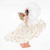 Spanish Flamenco Doll, White, with Fan, Flamenco Dancer, Marin, White Dance Costume, Sma-705w
