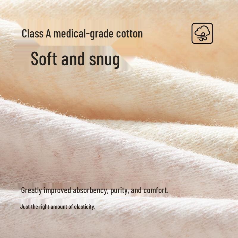 Cosmo Lady Women's 7A Antibacterial Seamless Mid-High Waist Pure Cotton Briefs