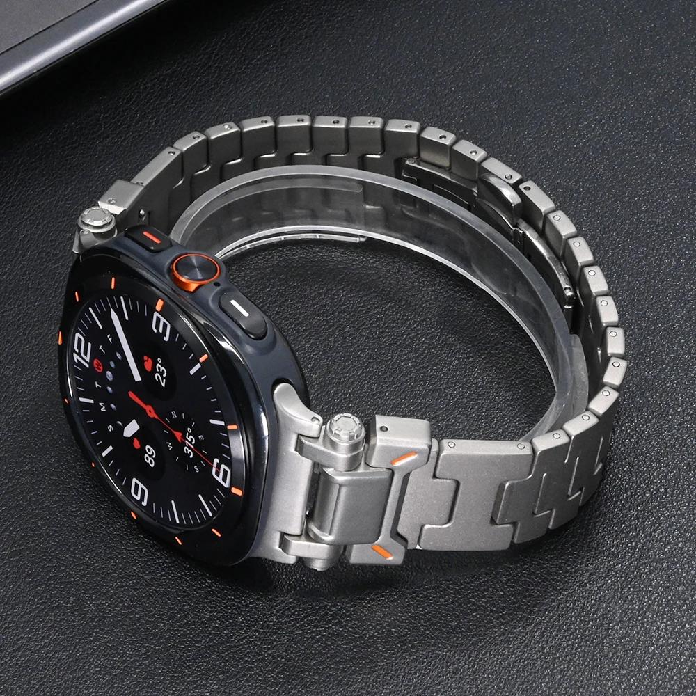 No Gaps Titanium Band for Samsung Galaxy Watch 7 Ultra 47mm Metal Connector Bracelet for samsung galaxy 47MM ULTRA Luxury Strap