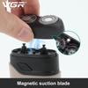 VGR Electric Shaver Floating Double Blade Rechargeable Plug-in Dual Use Washable Travel Portable Universal Voltage Men's Sideburn Shaver