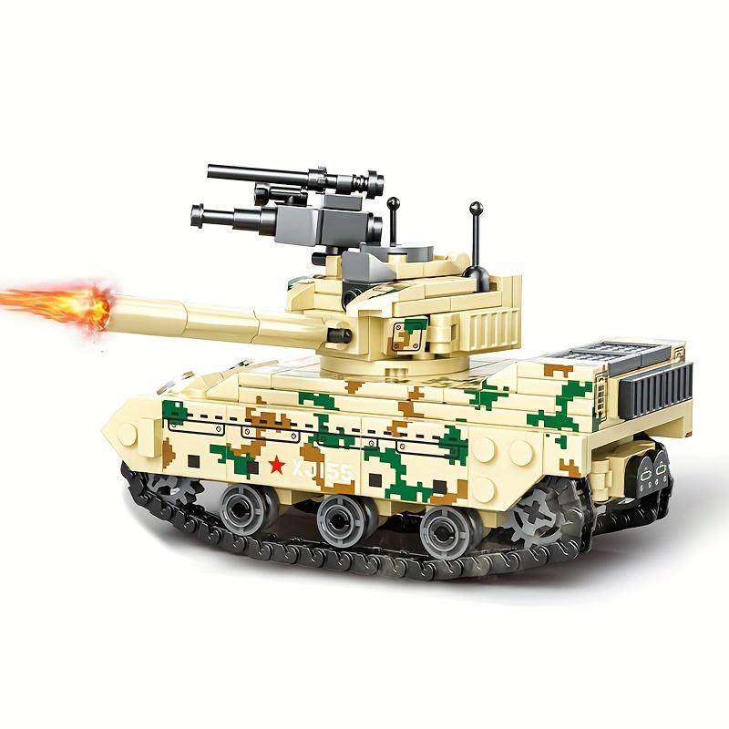 Assembled Building Blocks Main Battle Tank Toy Armored Vehicle Model Modern Military Series Soldier Army  Toy Gift