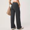 Women's Fashion Casual Solid Color Print High Waist Trousers Pants & Capris