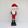 1Pcs Wood Nutcracker Santa Figure Decoration 25Cm Christmas Santa Claus Nutcracker Holiday Ornaments