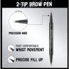 Natural and Smooth Wild Eyebrow Two-headed Eyebrow Pencil, Waterproof, Sweat-proof and Non-smudging Double-headed Eyebrow Pencil