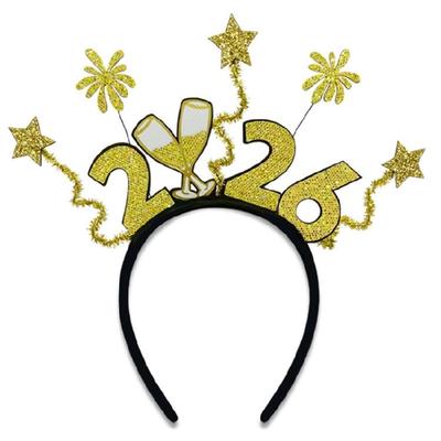 New Year Star Hair Ornament Plastic Headpiece For Kids Adults Ergonomic Shape Party Accessories 2026 Edition