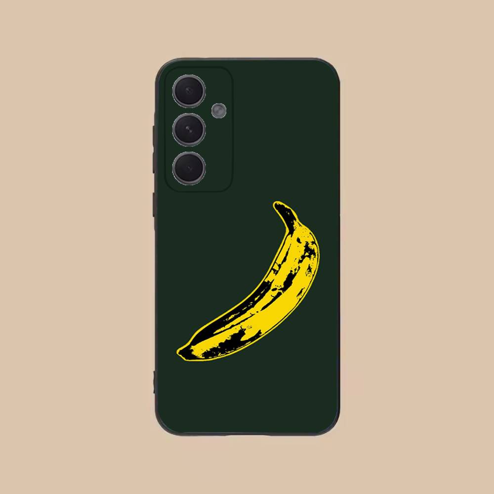 Banana Phone Case For Samsung S25,24,21,22,23,20,S30,Ultra,Plus,Fe,Lite,Note,5G Black Soft