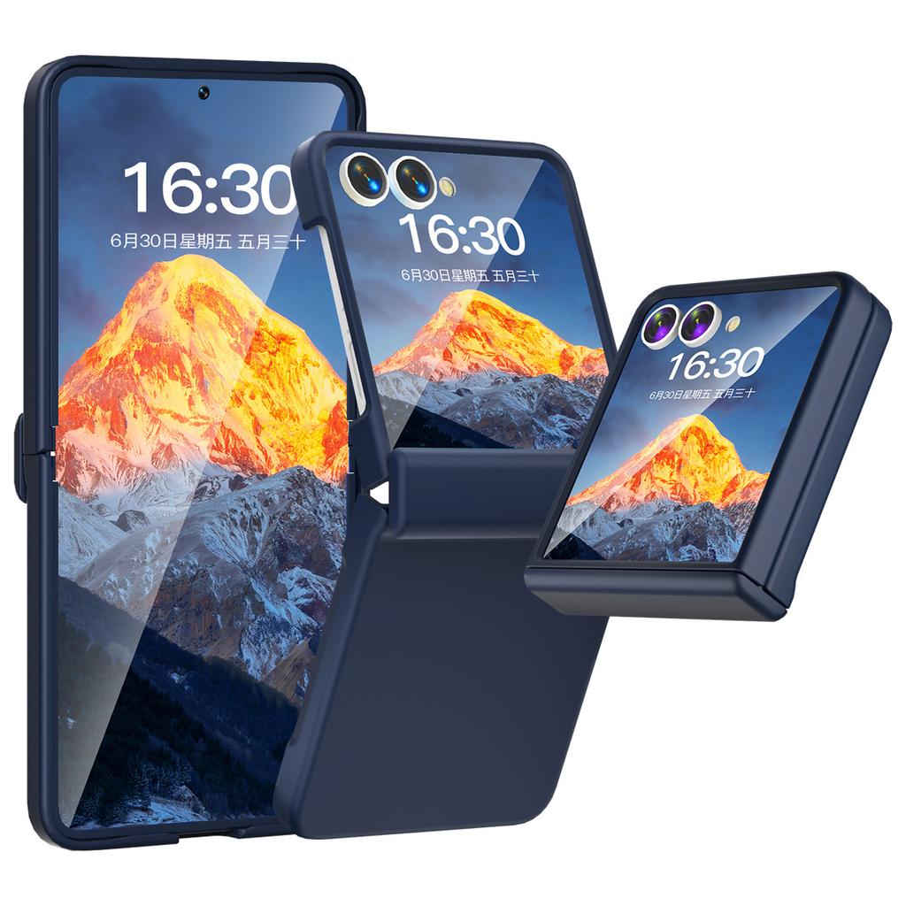 Захисний чохол-кришка для мобільного телефону Samsung Підходить для мобільного телефону ZFlip7 З складаним екраном ПК Повністю охоплюючий Розділений Верхній і Нижній Фліп