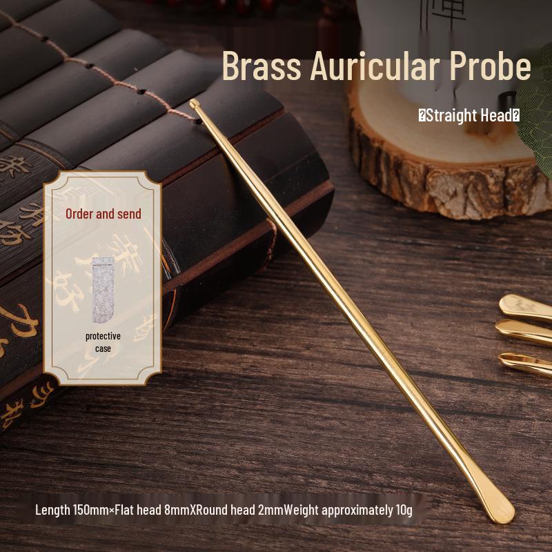 

Ручка-зонд для аурикулярных акупунктурных точек из чистой латуни - Локатор рефлекторных зон уха