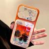 Sunset Line Art Puppy Phone Case for iPhone 14/15/16/17 Pro Max - Drop-Proof Protection