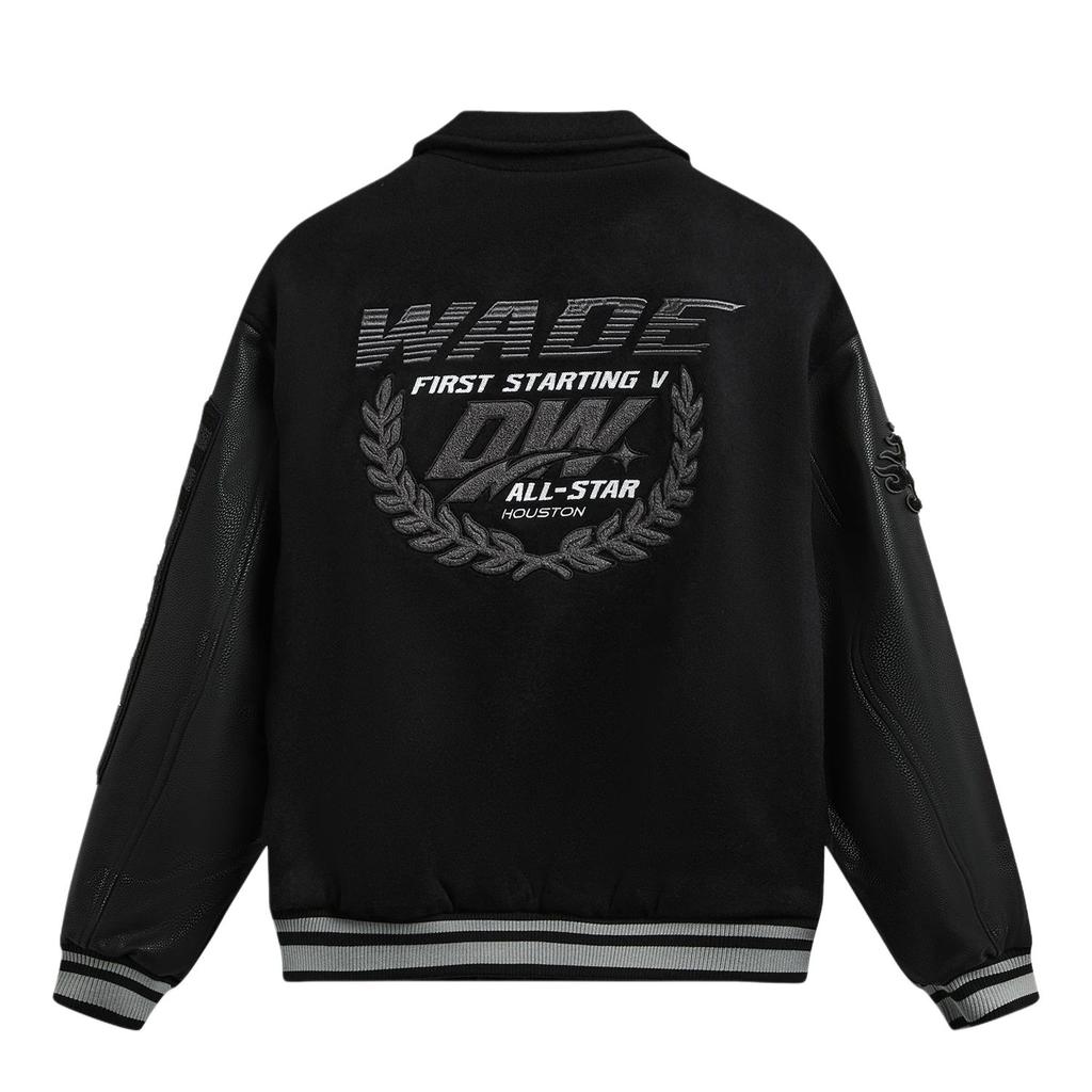 Li Ning Wade Series Back Letter Single Row Button Long Sleeve Cotton Jacket Men Jackets AJMW067-1