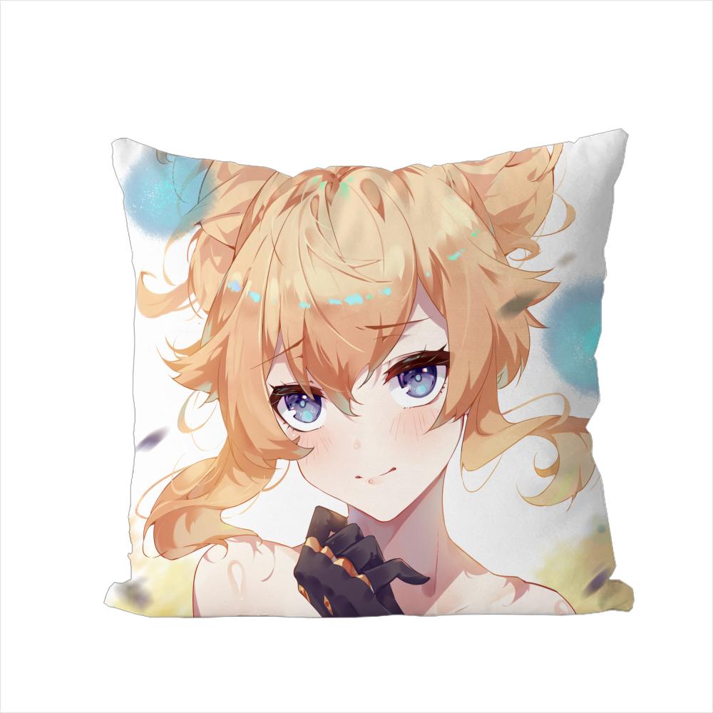 

Genshin Impact Pillow Case For Car Sofa Decorative Home Doublesided Print Plush Square Throw Pillow Cushion Cover 30x30cm