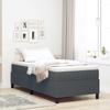 Platform Bed Frame Dark Gray 80 x 200 cm Cord Fabric