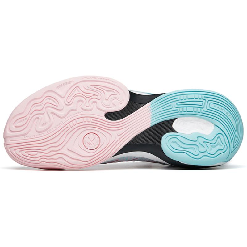 ANTA KT7 Basketball Shoes Men's Low top Apricot Blossom Pink/Light Blue Sneakers 112221102-4