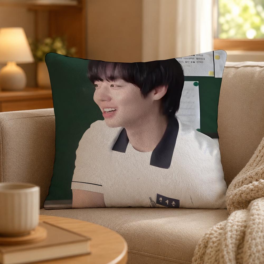 Series Weak Hero Class One Cushion Cover Personalized Short Plush Cushion Cover Sofa Pillowcase Bedroom Home Decor Gift