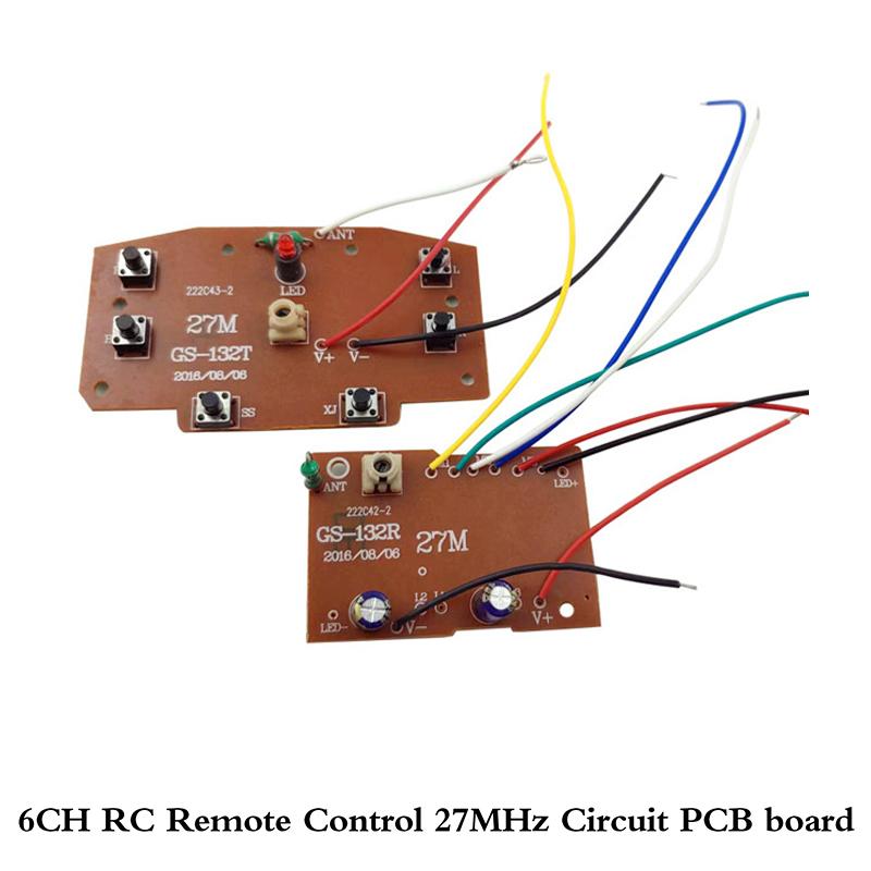 6-kanałowy nadajnik 27MHz Circuit 6-kanałowy do części zdalnego sterowania samochodu Rc