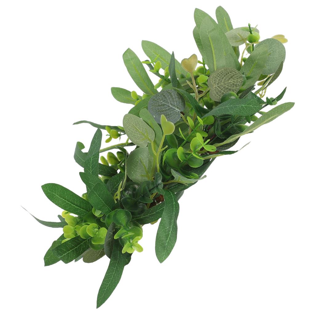 Spring Decorations Candle Holder Wreaths Artificial Flower for Centerpiece Eucalyptus Farmhouse Garland Green Wedding