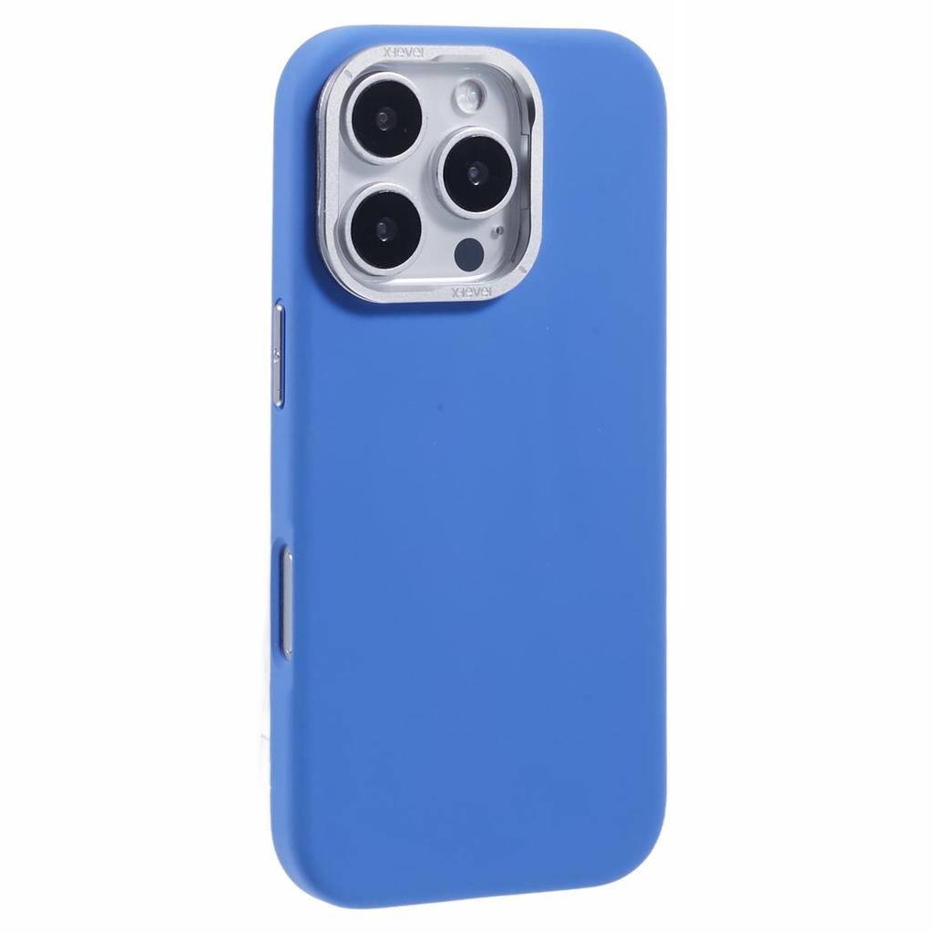 X-LEVEL For iPhone 16 Pro Case Compatible with MagSafe Lens Kickstand Liquid Silicone Soft Phone Cover