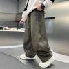 Boys’ Trousers – Spring/Autumn Style, Large Sizes: Spring Wide-Leg Cuffed Trousers – Boys’ Spring Casual Trousers – Trendy