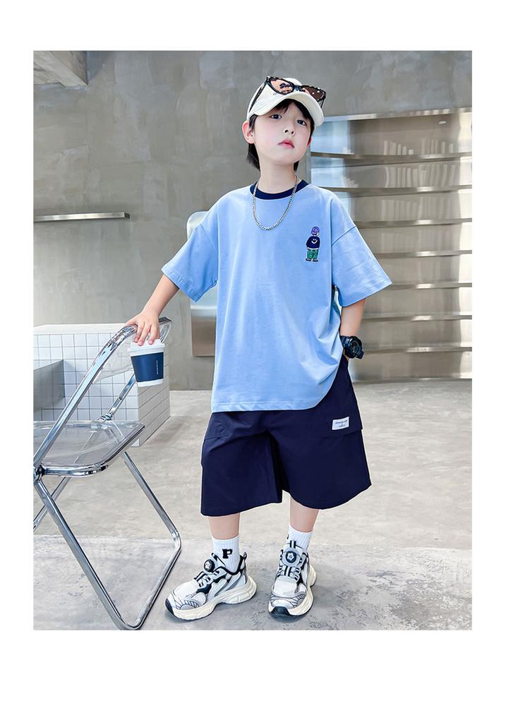 Boys' Summer Set - Short Sleeve Fashionable Trendy Outfit