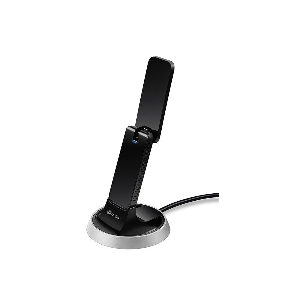 

WiFi Wireless LAN Handset AC1900 Dual Band Beamforming High Power WiFi Handset with Cradle 3 Year Warranty Archer T9UH TP-Link USB3.0 1300+600Mbps чорний