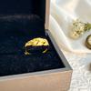 One Leaf Knows Autumn Layered Leaf Relief Closed Band Ring/ODM   & Customization           JZ346