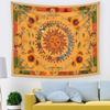 VIKAMA Psychedelische Fantasy Wandteppich Hippie Pilz Tarot Himmlische Sonne Wandkunst Ästhetisches Schlafzimmer Studentenwohnheim Wohnzimmer Heimdekoration