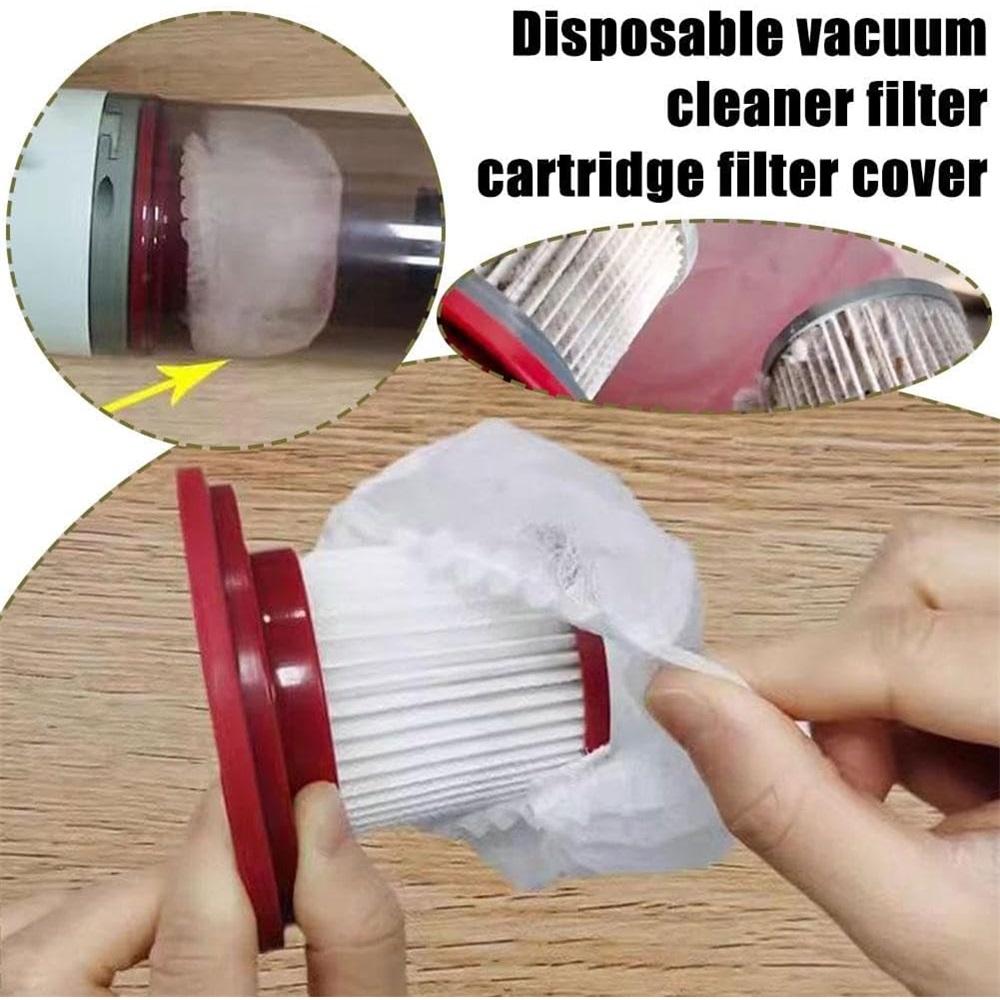  100-piece Vacuum Cleaner Filter Cartridges - Easy To Install, Extended Service Life, Disposable